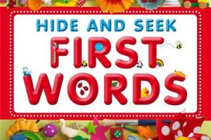 幼儿早教英语认知书《Hide and Seek First Words》亲子游戏单词识字书