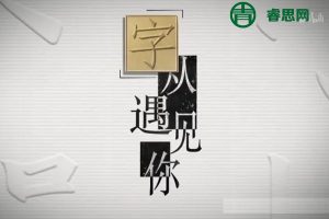 央视纪录片《”字”从遇见你》汉字原来这么有趣