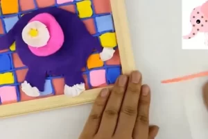 儿童DIY小手工《hello爱豆粘土浮雕课》