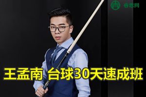 王孟南台球入门进阶教程《台球30天速成班》1-3月实现一杆清