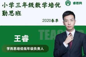 【王睿数学】小学三年级数学培优勤思班-2020春季