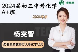 【杨雯智化学】2024届杨雯智初三中考化学A+班-2024寒假