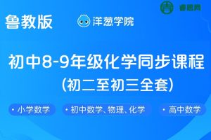 【洋葱学院】鲁教版初中8-9年级化学同步课程(初二至初三全套)