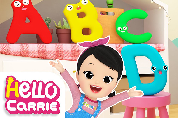 儿童自然拼读动画视频《Hello Carrie》Alphabet A-Z Song+组合音节共50集