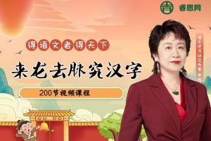 申怡《来龙去脉究汉字》200节视频课程