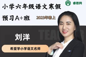 刘洋语文-小学六年级语文寒假预习A+班(部编版)-2023年春上