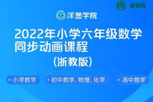 【洋葱学院】2022年小学六年级数学同步动画课程(苏科版)