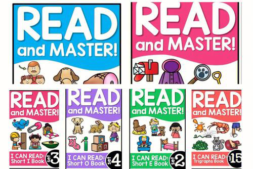 幼儿自然拼读卡片《Read and Master》共15册PDF