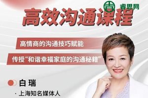 白瑞《高效沟通课程》高情商的沟通技巧赋能