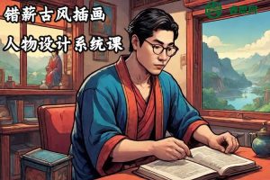 错薪古风插画人物设计系统课